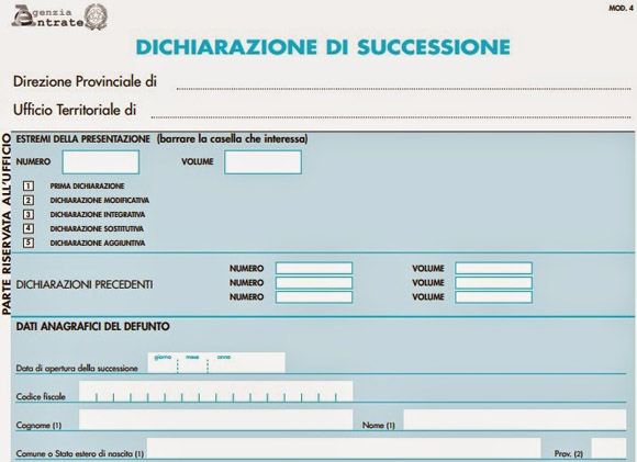 Dichiarazione Di Successione Pratiche Online Visure E Documenti Online 6487